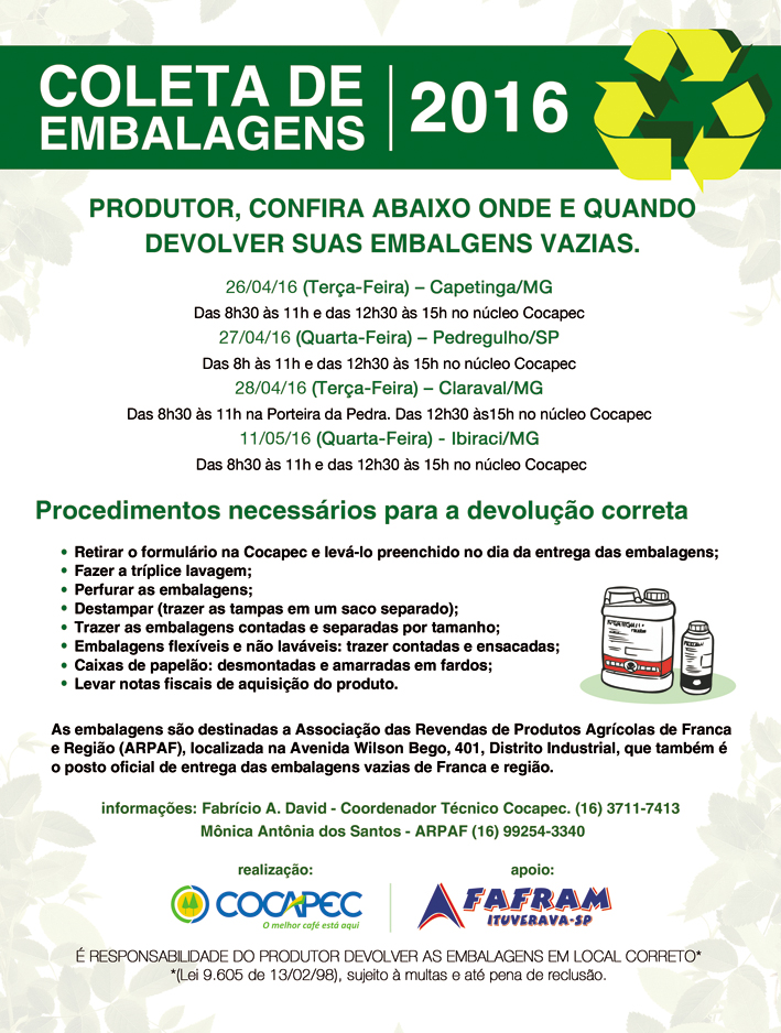 anuncio COLETA 2016.